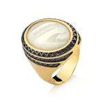 Black Rhodium & Gold Harmony Ring