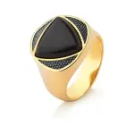 Sodalite Black Odium Ring Ring