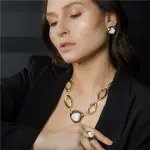 Gilded Petal Earrings