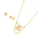 Cores Hematite Gold Plated Set